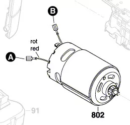 Moteur courant continu réf. 2 609 004 501 BOSCH
